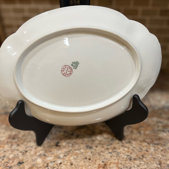 L STRAUS & SONS Limoges & Newyork Flowers Oval Serving Platter - Picture 3 of 6